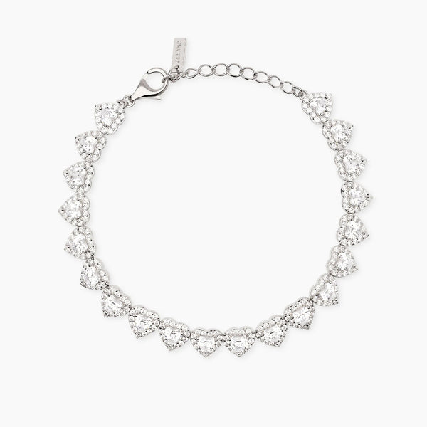 Bracciale tennis cuori Mabina