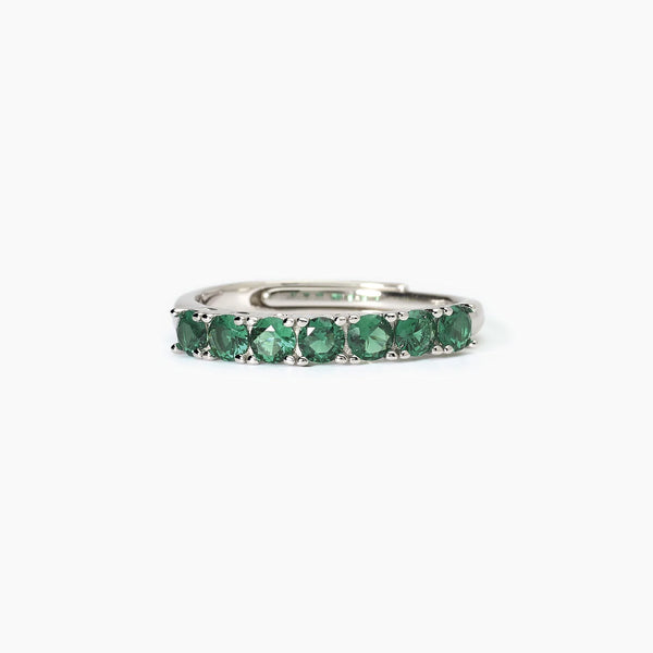 Anello da donna in argento con smeraldi sintetici
SOIRÉE 523386