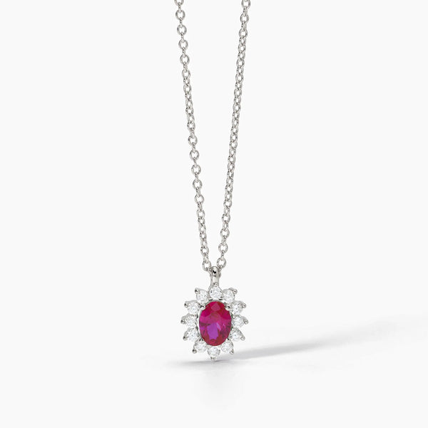 Girocollo da donna in argento con rubino sintetico e zirconi
COOL OR RÉTRO? 553647