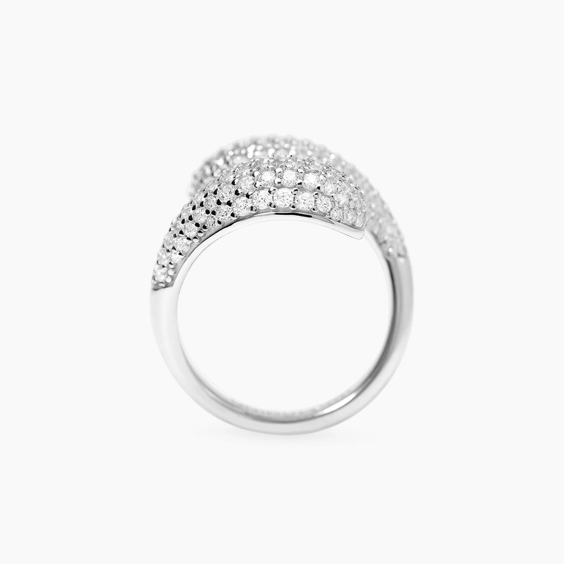 Anello Onda Party Mabina pavé zirconi