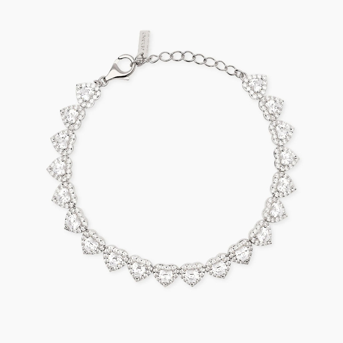 Bracciale tennis cuori Mabina