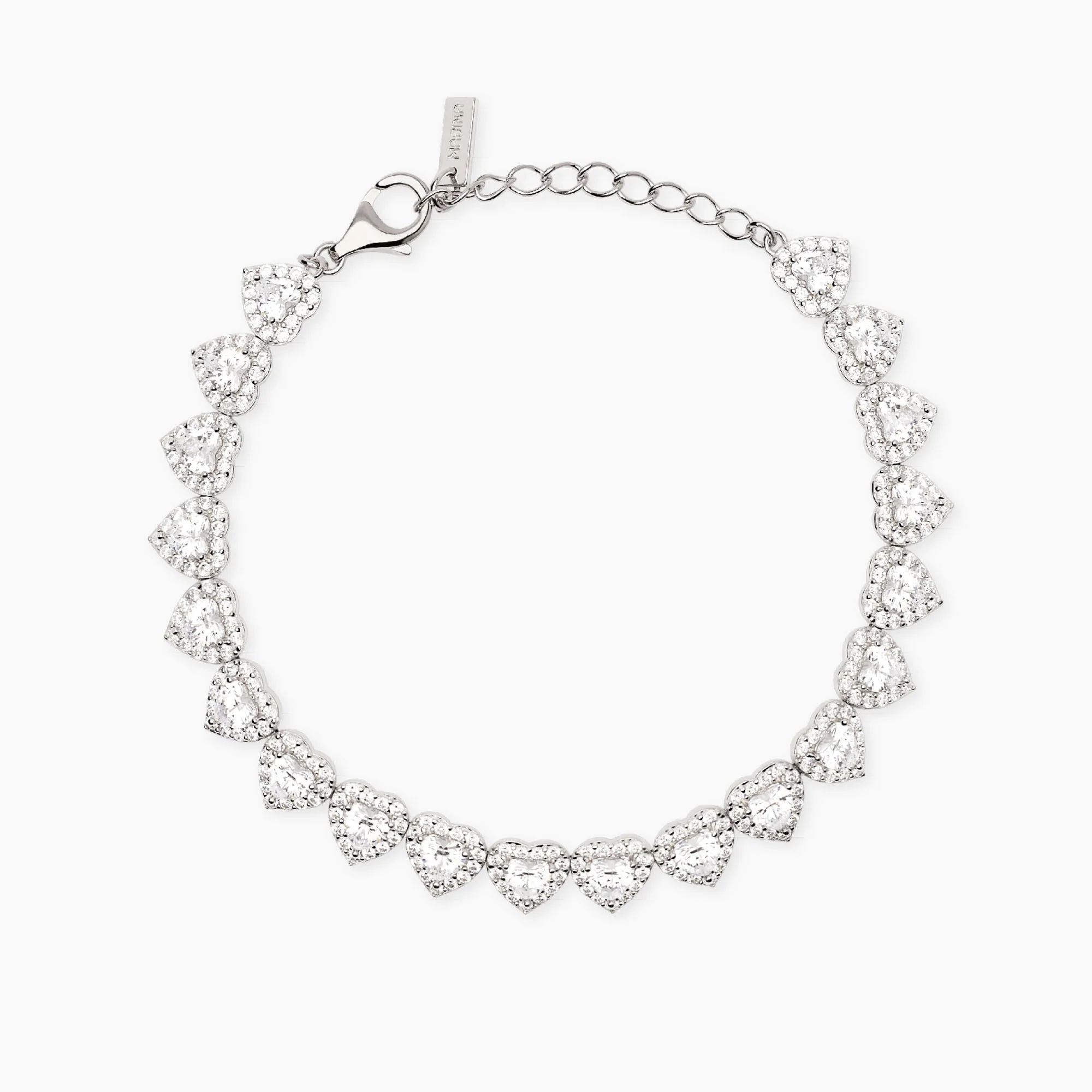 Bracciale tennis cuori Mabina