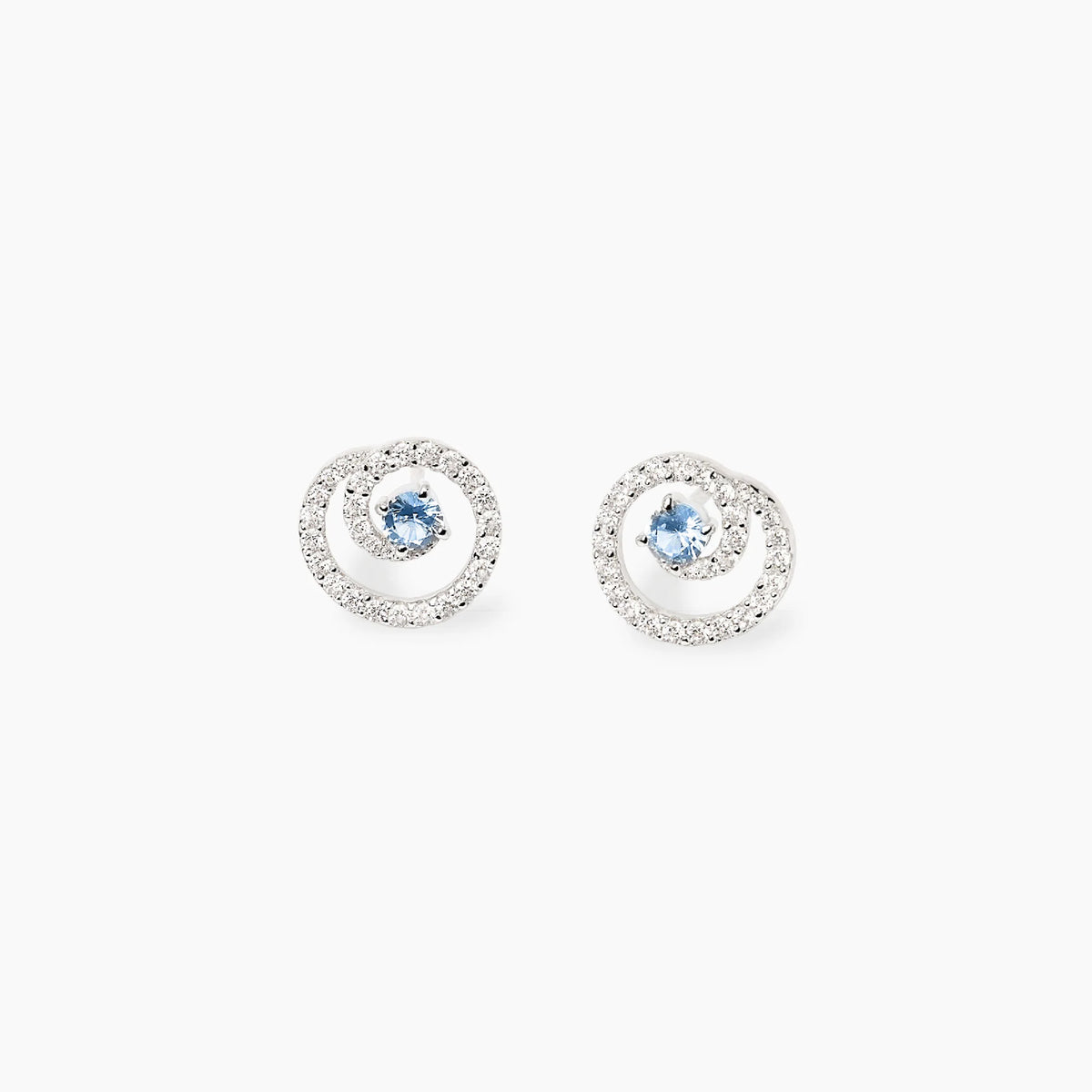 Orecchini a spirale con zirconi e acquamarina sintetica
SOGNI D'ORO 563952
