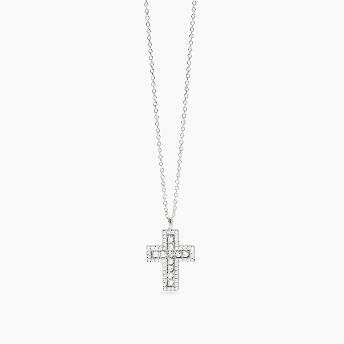 Girocollo in argento con croce in zirconi bianchi
SAVE THE QUEEN 553835