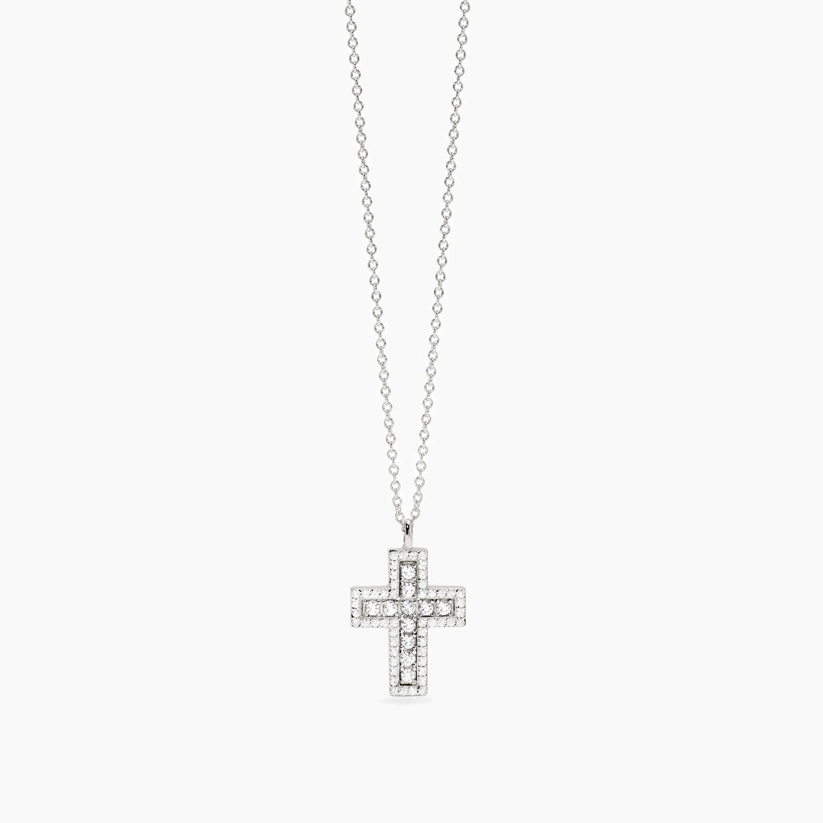 Girocollo in argento con croce in zirconi bianchi
SAVE THE QUEEN 553835
