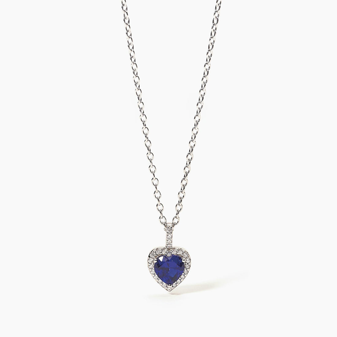 Girocollo in argento con zaffiro sintetico blu a cuore e zirconi
LOVE AFFAIR 553450