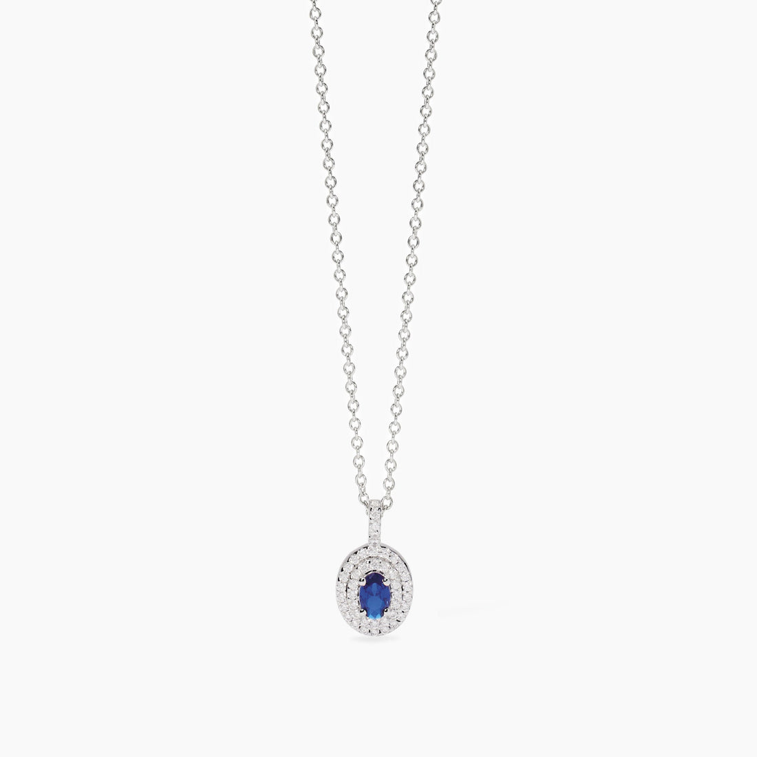Girocollo in argento con zaffiro sintetico e zirconi
VITTORIA 553847