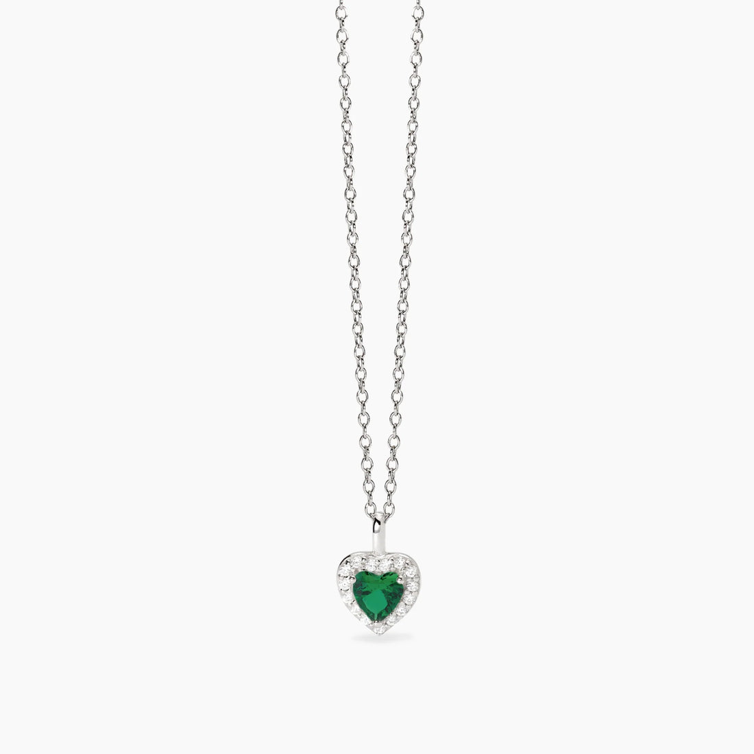 Girocollo da donna in argento con ciondolo a cuore e smeraldo sintetico
LOVE AFFAIR 553667