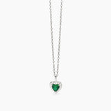 Girocollo da donna in argento con ciondolo a cuore e smeraldo sintetico
LOVE AFFAIR 553667