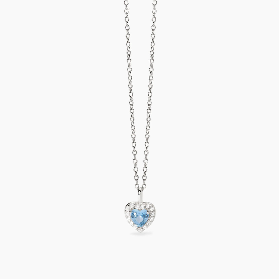 Girocollo in argento con cuore in acquamarina sintetica e zirconi
LOVE AFFAIR 553784