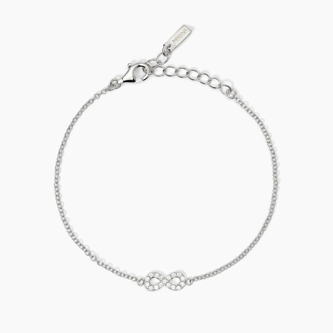 Bracciale in argento con catena forzatina e infinito
ENDLESS 533822