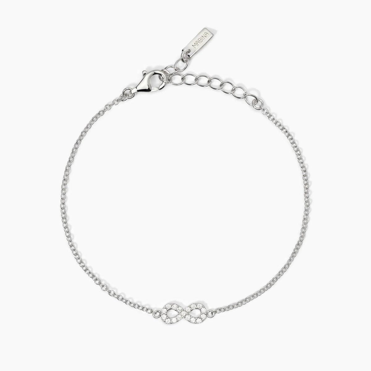 Bracciale in argento con catena forzatina e infinito
ENDLESS 533822