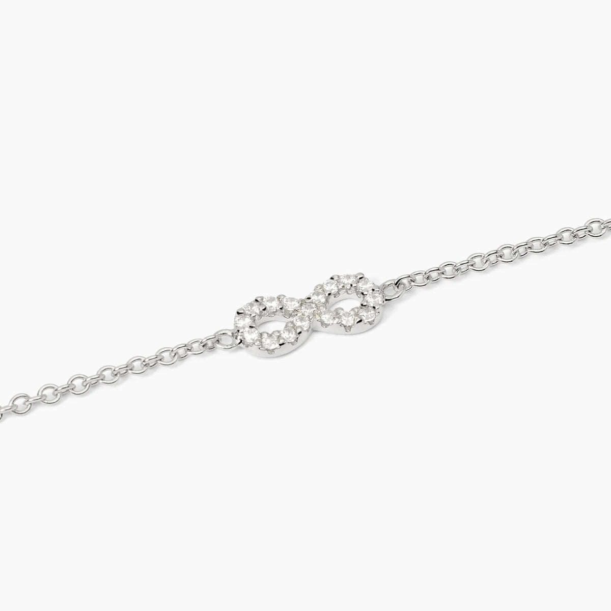 Bracciale in argento con catena forzatina e infinito
ENDLESS 533822
