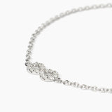 Bracciale in argento con catena forzatina e infinito
ENDLESS 533822