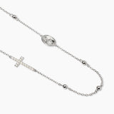 Girocollo in argento con croce, Madonnina e zirconi
ROSARIO 553781
