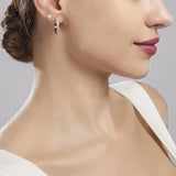 Orecchini a cerchio grande in argento con zirconi
ELEGANT 563137