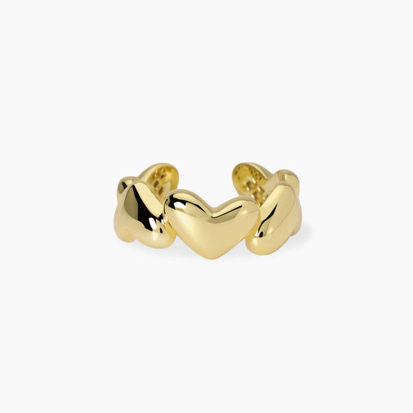 Anello in argento placcato oro con cuori
CAPOGIRO 523467