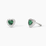 Orecchini in argento con smeraldi sintetici taglio cuore
LOVE AFFAIR