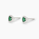 Orecchini in argento con smeraldi sintetici taglio cuore
LOVE AFFAIR