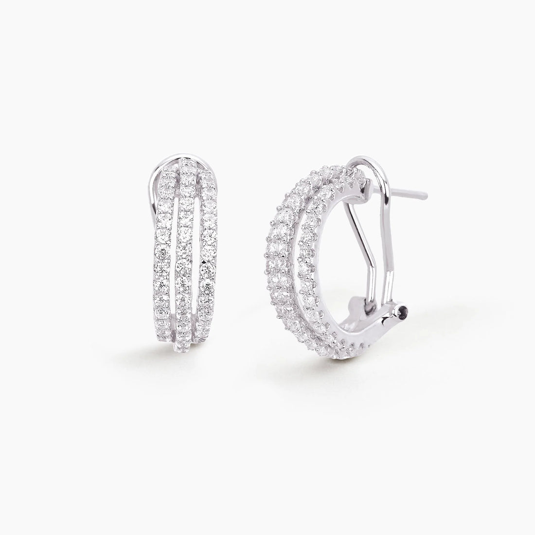 Orecchini a semicerchio in argento con zirconi
WONDER 563174