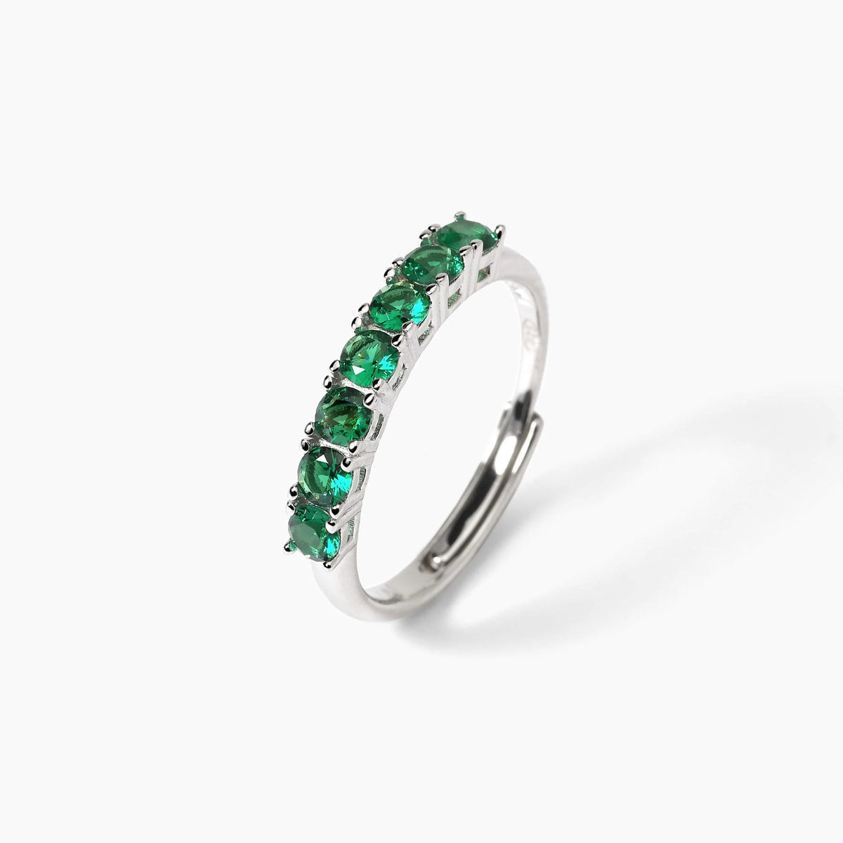 Anello da donna in argento con smeraldi sintetici
SOIRÉE 523386