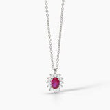 Girocollo da donna in argento con rubino sintetico e zirconi
COOL OR RÉTRO? 553647