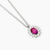 Girocollo da donna in argento con rubino sintetico e zirconi
COOL OR RÉTRO? 553647