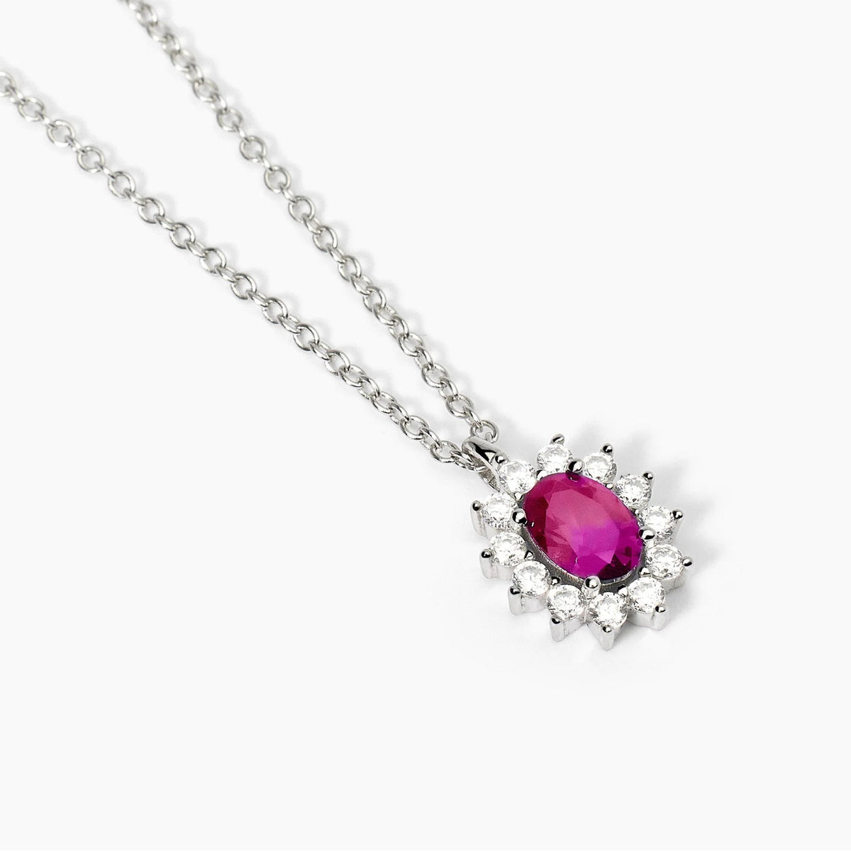 Girocollo da donna in argento con rubino sintetico e zirconi
COOL OR RÉTRO? 553647