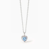 Girocollo da donna in argento con acquamarina sintetica a cuore
LOVE AFFAIR 553729