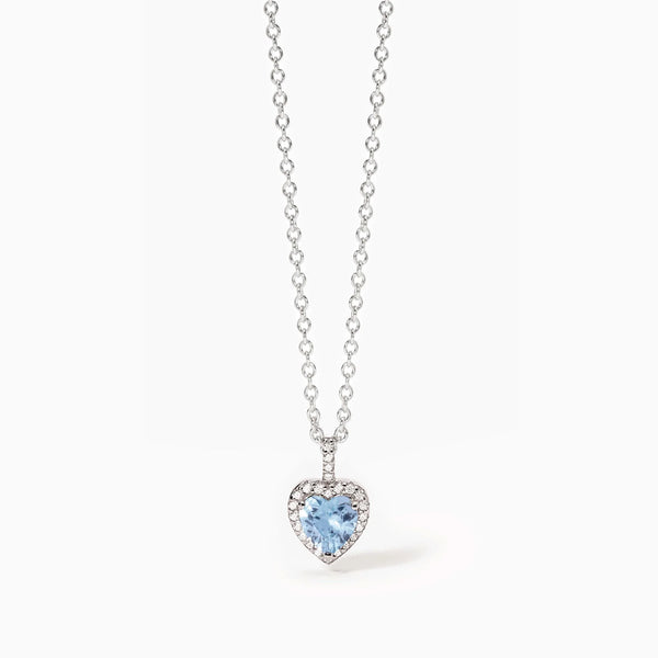 Girocollo da donna in argento con acquamarina sintetica a cuore
LOVE AFFAIR 553729