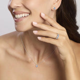 Girocollo in argento con acquamarina sintetica
SHINY 553672